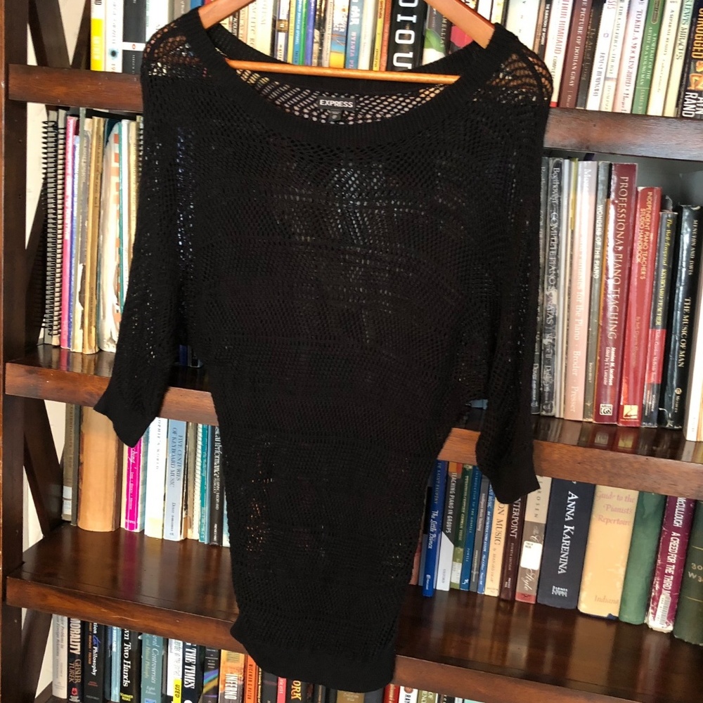 Black Mesh Express Top